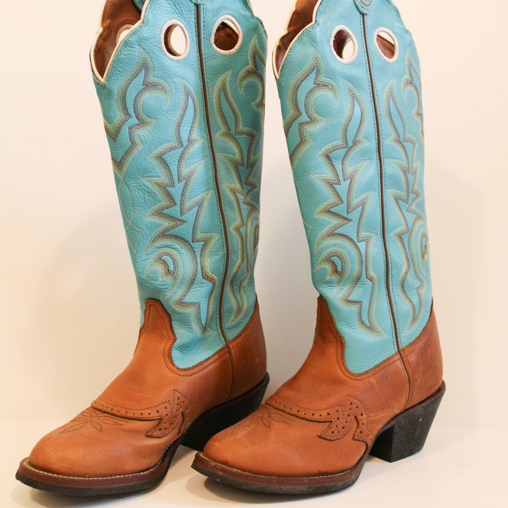 Tony Lama Beige Renegade Womens Cowboy Boots